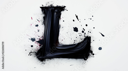 3D Ink Splatter Letter: Unique Custom Art for Modern Home Decor and Personalized Gifts