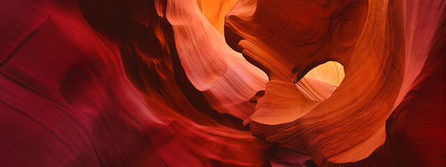 Crédence de cuisine Rouge panoramic antelope canyon in arizona - travel concept  © emotionpicture