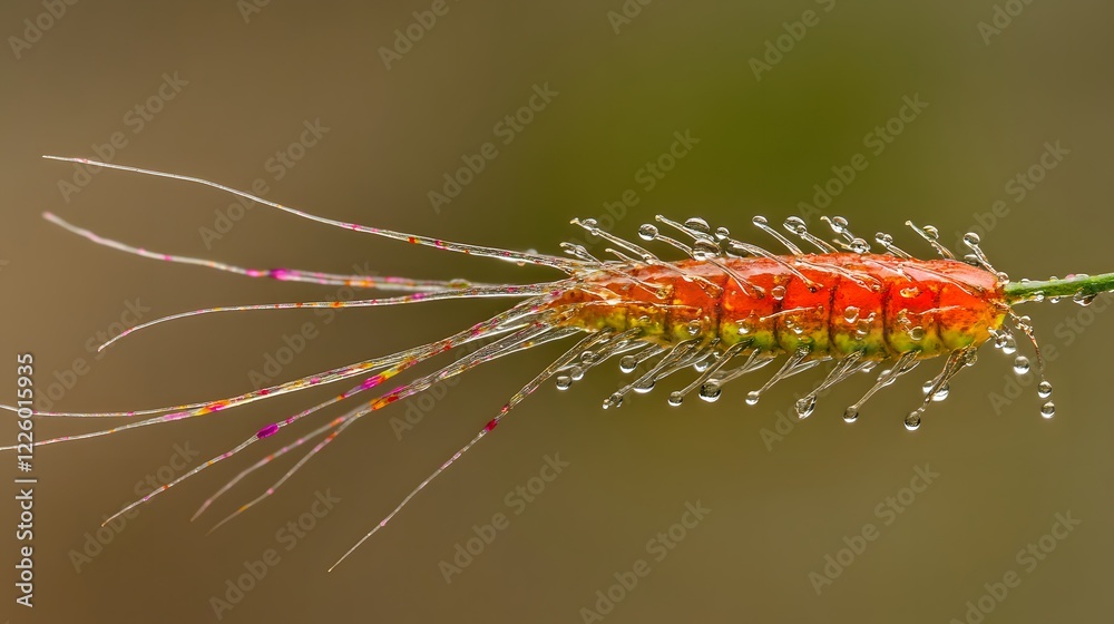Stunning Macro Photo of Dew-Covered Plant Tendrils Stunning Macro Photo of Dew-Covered Plant Tendrils