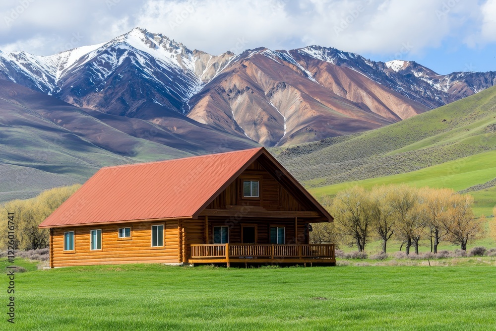 Obraz premium house in the mountains