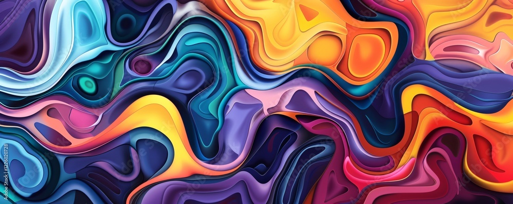 Vibrant and colorful abstract background with a liquid texture Vibrant and colorful abstract background with a liquid texture