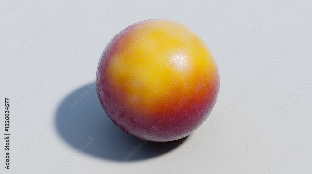 Perfect Nectarine Still Life Studio Shot, AI Generated Image Perfect Nectarine Still Life Studio Shot, AI Generated Image