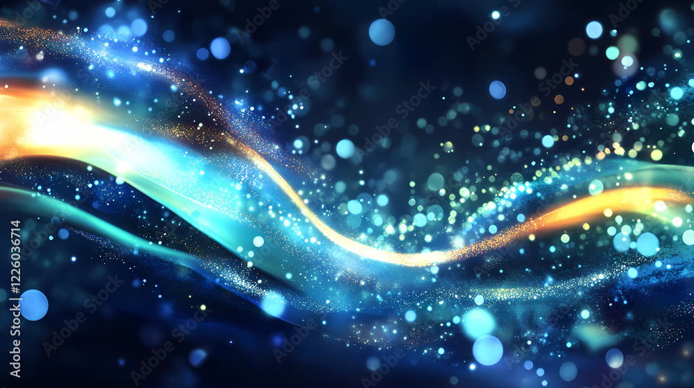 Obraz premium Midnight pulse abstract background. Midnight Wave. Illustration