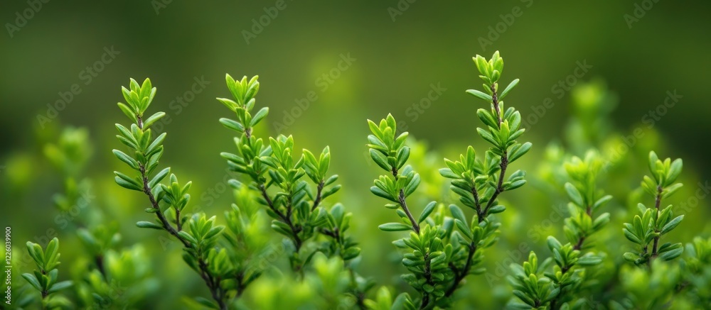 Vibrant Green Spring Foliage, Lush Nature Photography
