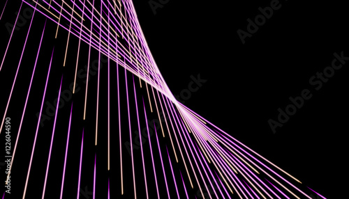 Abstract neon lines creating dynamic geometric patterns