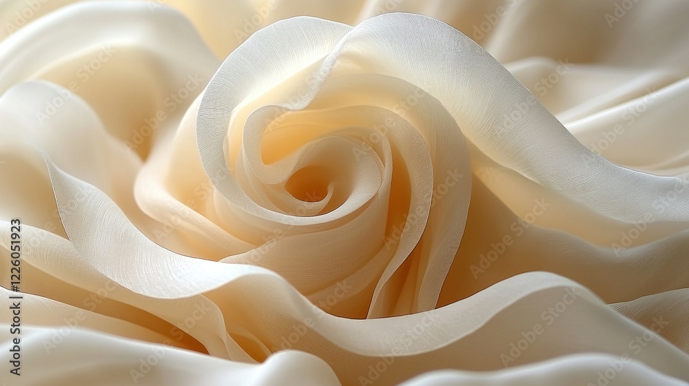 Obraz premium Creamy Silk Rose: A Textural Delight