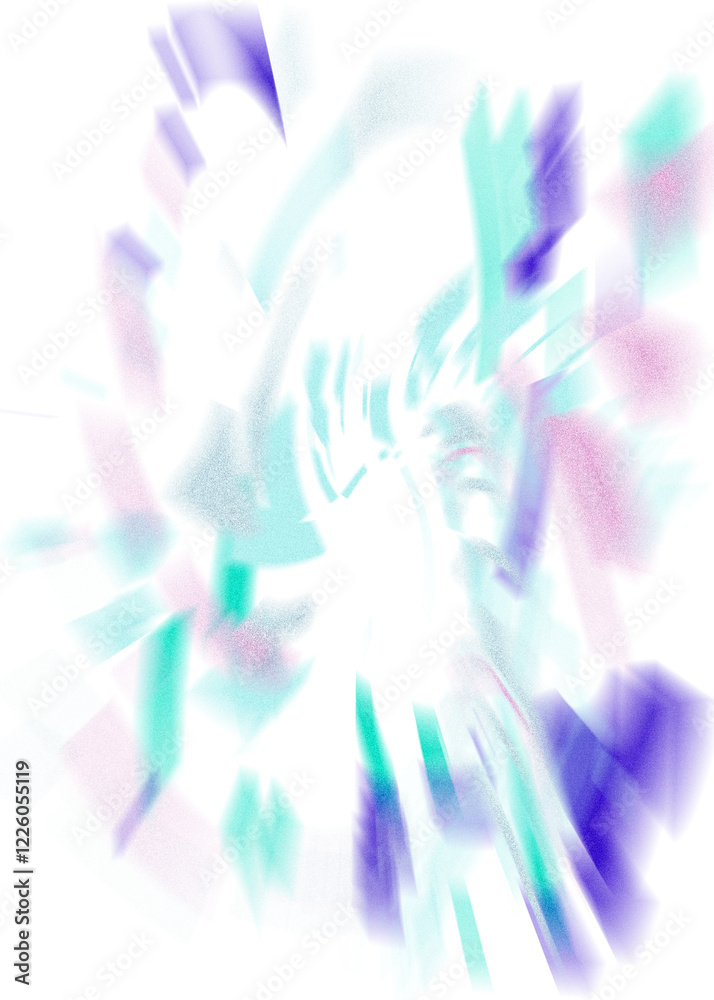Obraz premium An abstract transparent iridescent color blur design element.