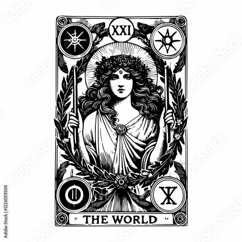 Tarot Artwork Design: The World Card’s Symbolism
