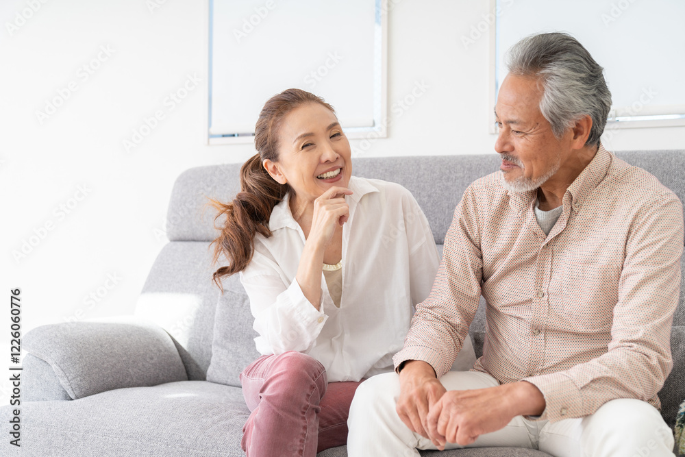 シニアカップル　会話