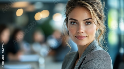 Confident Young Businesswoman Portrait In Office Setting Free Download Confident Young Businesswoman Portrait In Office Setting - GFXLoad