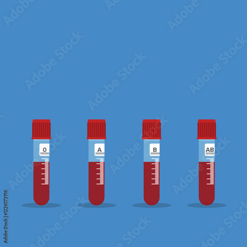 Blood medical test tubes icon. Blood donation concept	