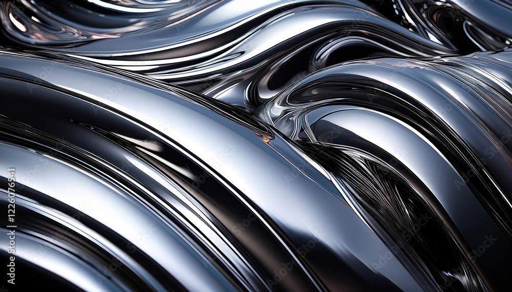 Futuristic Chrome Textures with Fluid Reflections A Glimpse into the Sleek and Shimmering Metropolis of Tomorrow Futuristic Chrome Textures with Fluid Reflections A Glimpse into the Sleek and Shimmering Metropolis of Tomorrow