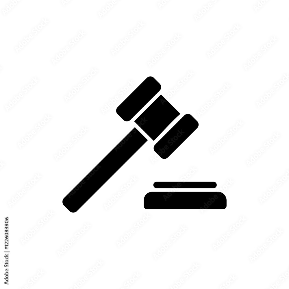 Gavel icon vector illustration. judge gavel sign and symbol. law icon. auction hammer Gavel icon vector illustration. judge gavel sign and symbol. law icon. auction hammer