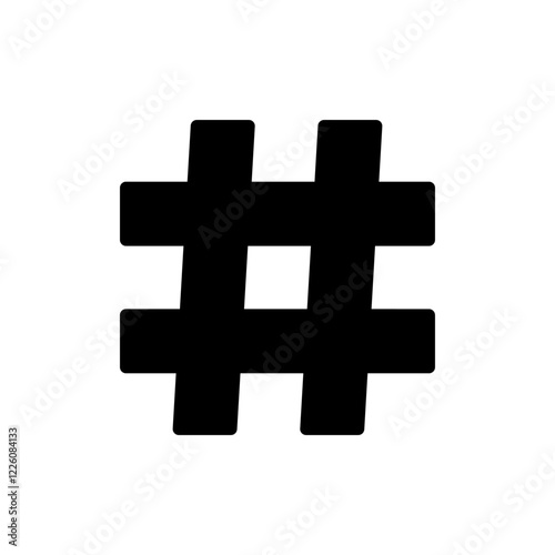 Hashtag icon vector illustration. hashtag sign and symbol