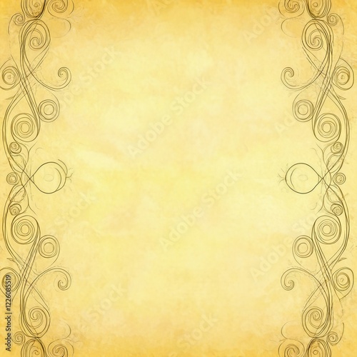 Vintage Styled Decorative Background With Elegant Flourishes And A Warm Antique Aesthetic.
