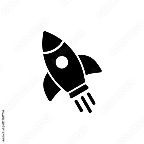 Rocket icon vector illustration. Startup sign and symbol. rocket launcher icon