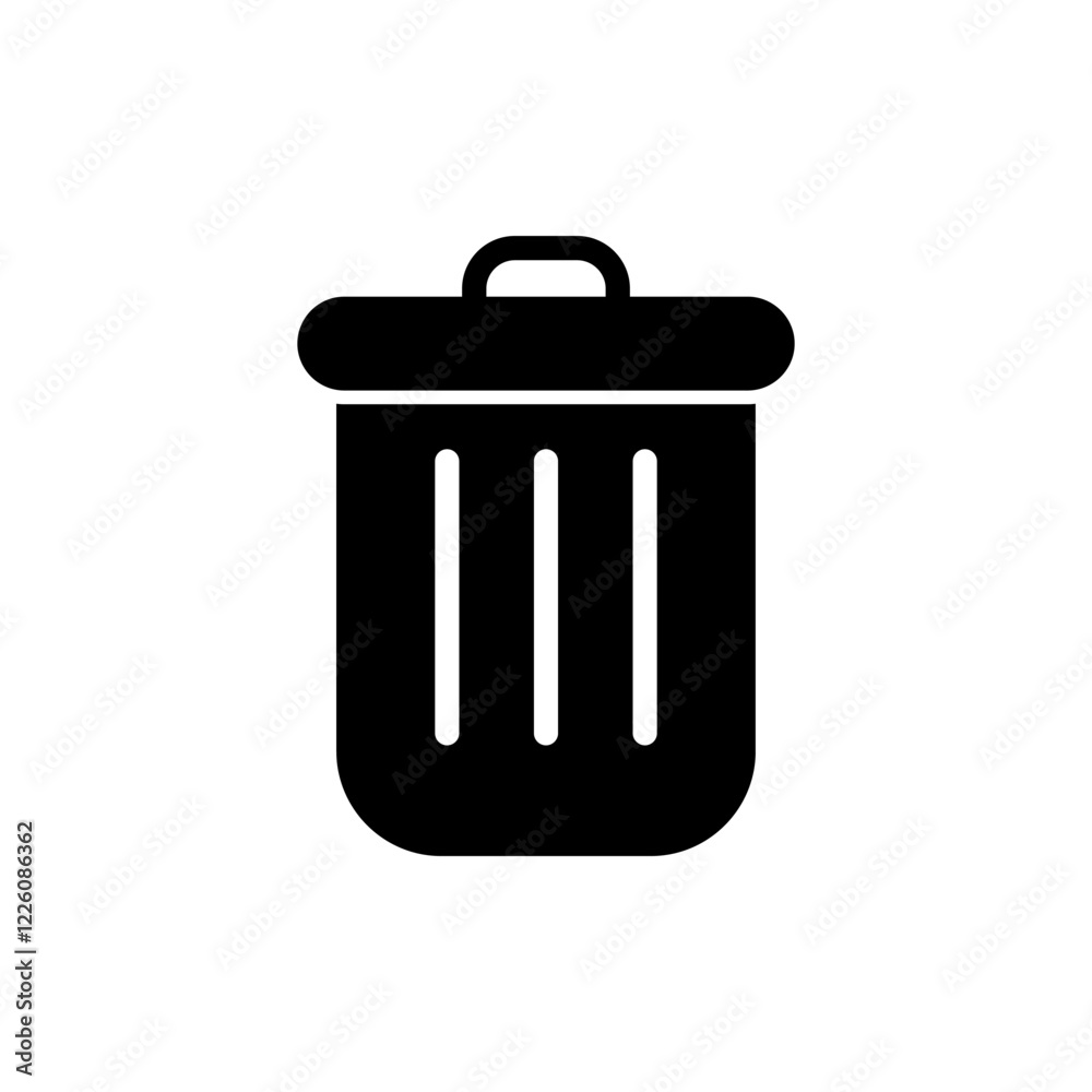 Trash icon vector illustration. trash can icon. delete sign and symbol. Trash icon vector illustration. trash can icon. delete sign and symbol.