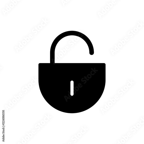 Unlock icon vector illustration. Unlock sign and symbol. unlocked padlock icon