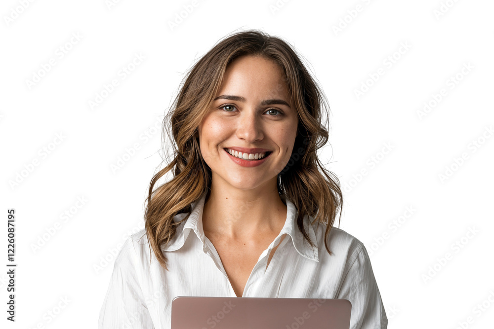 Portrait of a smiling businesswoman isolated on transparent background Portrait of a smiling businesswoman isolated on transparent background