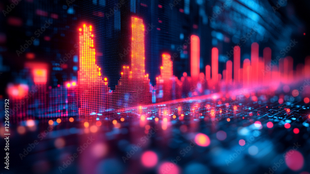 Perspective view of stock market growth business investing data concept digital financial chart graphs diagrams indicators on dark blue blurry background bright minimalistic modern empty blank space
Perspective view of stock market growth business investing data concept digital financial chart graphs diagrams indicators on dark blue blurry background bright minimalistic modern empty blank space