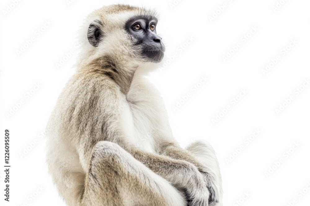 Pensive primate, a serene moment. Pensive primate, a serene moment.