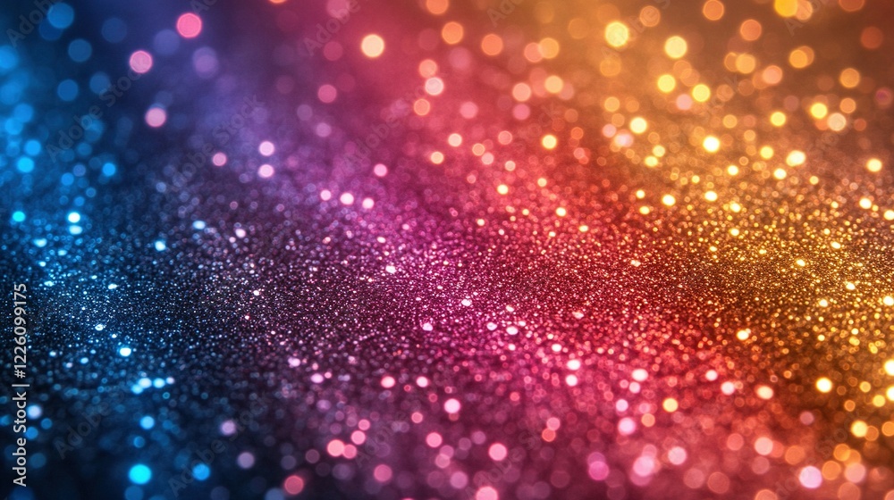 Colorful Glitter Background With Bokeh Lights Colorful Glitter Background With Bokeh Lights