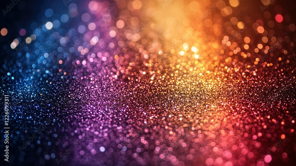 Colorful Glitter Bokeh Background Abstract Sparkle
