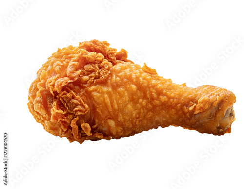 Obraz na płótnie fried chicken drumstick isolated w salonie