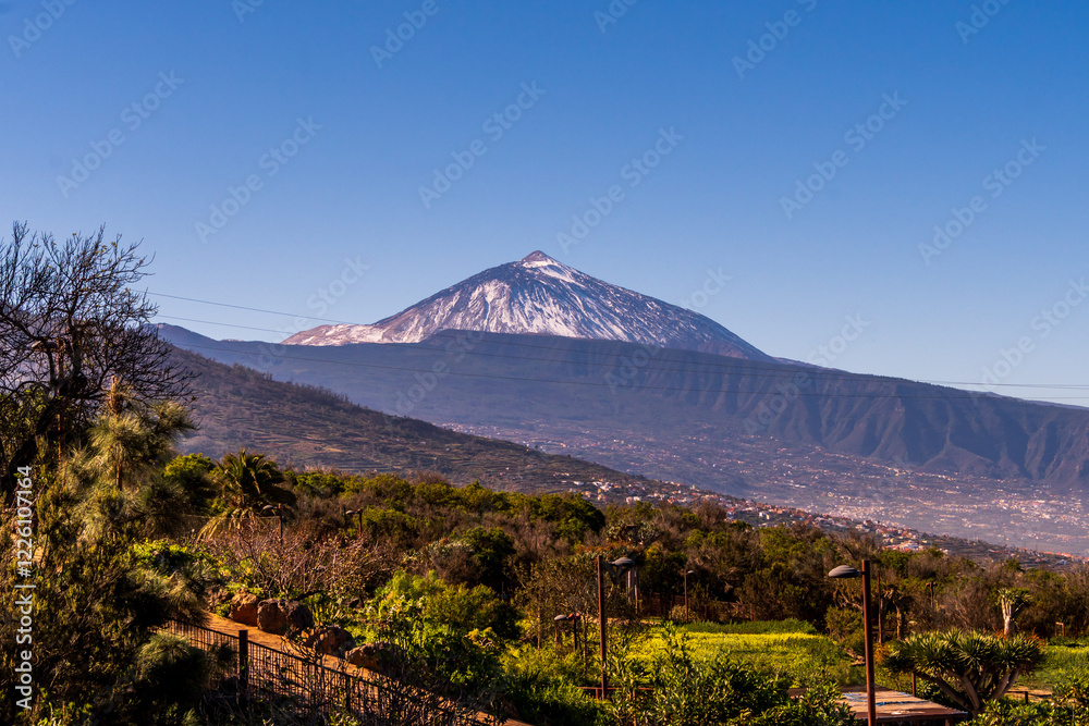 Fototapeta premium Paisaje con el Pico de Teide de fondo.