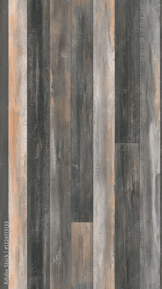 Textured wood flooring with gray and brown tones Textured wood flooring with gray and brown tones