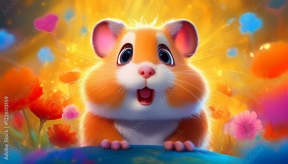 Fototapeta premium Niedlicher Hamster