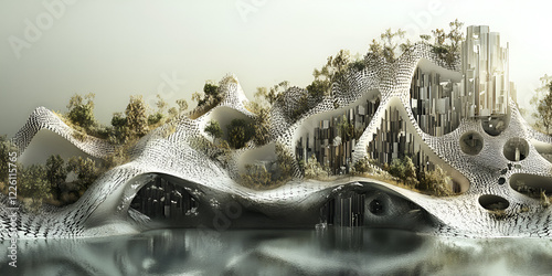 Futuristic Sustainable Urban Design photo