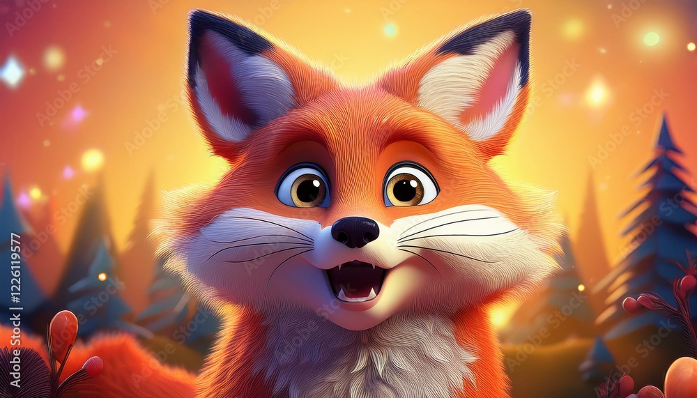 Obraz premium Lustiger Fuchs