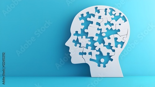 Wallpaper Mural Puzzle Head   A Creative Visual Representation of Personal Growth Cognitive Challenges and Mental Well being Torontodigital.ca