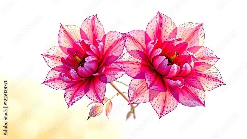 Ethereal Blooms Geometric Frames Summer Pattern - Vibrant AI Art Ethereal Blooms Geometric Frames Summer Pattern - Vibrant AI Art