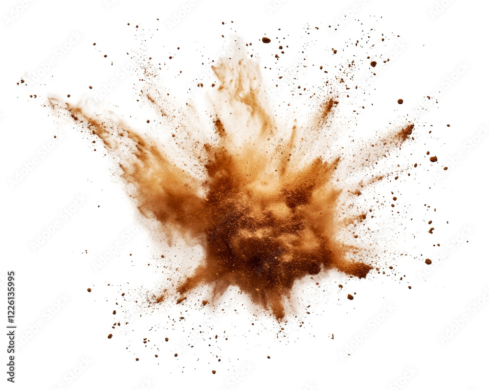 Vibrant spices on white backdrop isolated on transparent background Vibrant spices on white backdrop isolated on transparent background