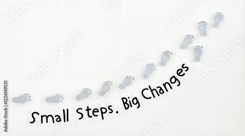 small steps big changes Text