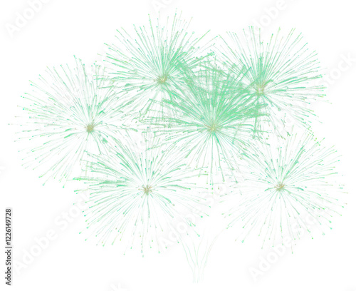PNG Green fireworks celebration pyrotechnic chandelier.