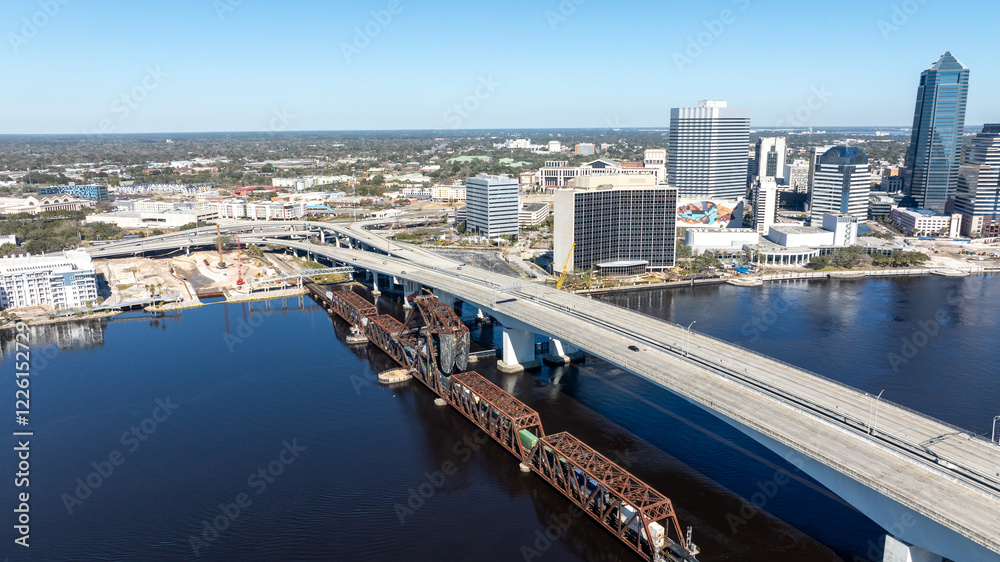 Fototapeta premium Aerial Photos of Jacksonville FL