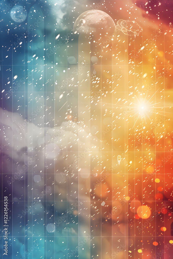 Obraz premium Colorful and Intuitive Visualization of Odessa Weather Forecast