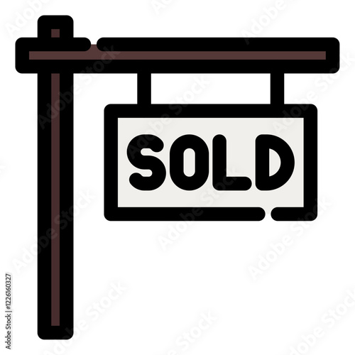 sold sign icon