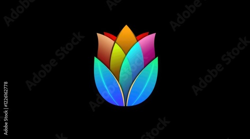 A vibrant, fantastical flower design stands out against a dark background, symbolizing inspiration and joy for special occasions like Women's Day and Valentine's Day Free Download A vibrant, fantastical flower design stands out against a dark background, symbolizing inspiration and joy for special occasions like Women's Day and Valentine's Day - GFXLoad