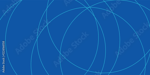 Modern abstract blue background with glowing geometric lines. Blue gradient hexagon shape design