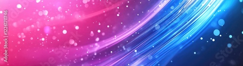 Abstract background vector, with a blue and purple gradient color and wavy shapes, on a dark background, suitable for a banner design. 