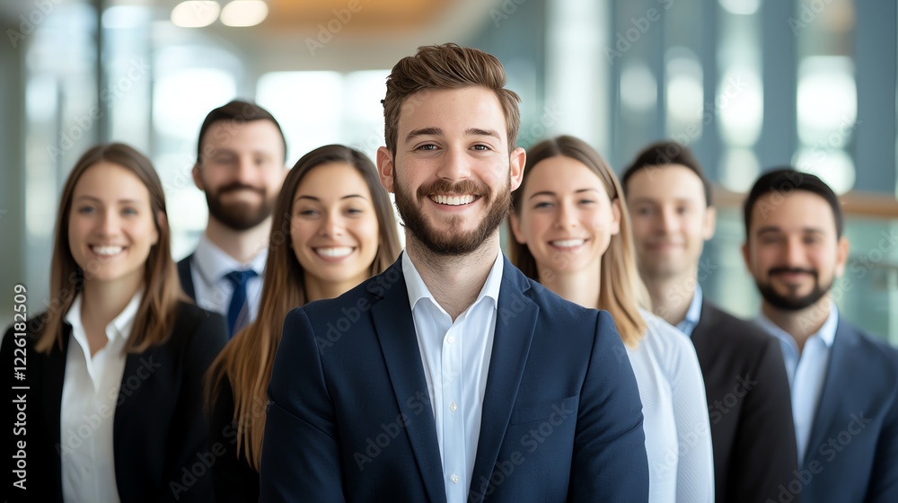 A diverse team of professionals showcasing teamwork and collaboration in a modern office setting, highlighting their enthusiasm and unity for achieving shared goals. A diverse team of professionals showcasing teamwork and collaboration in a modern office setting, highlighting their enthusiasm and unity for achieving shared goals.