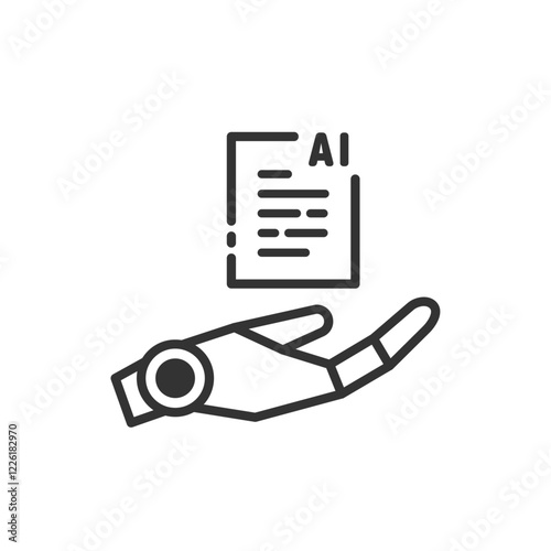 AIエージェントを活用したコンテンツ作成やテキスト生成(線画・白黒)