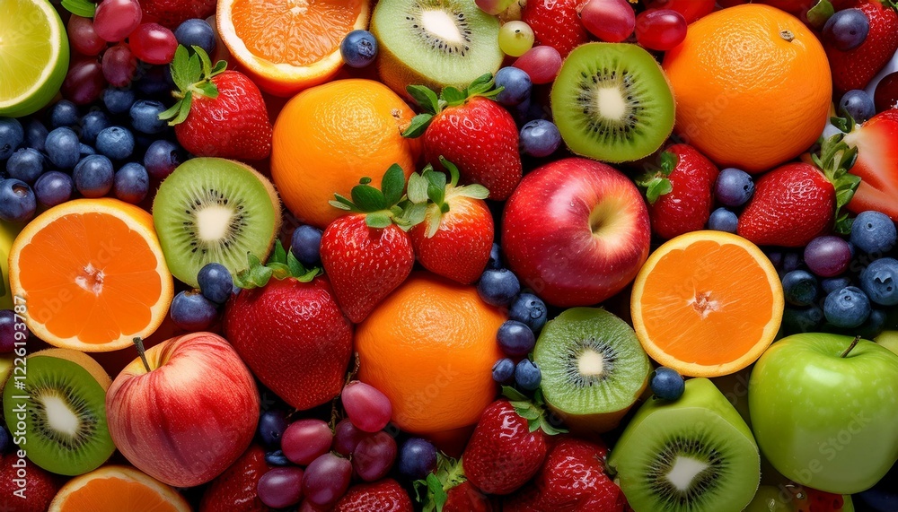 A colorful array of fruits A colorful array of fruits