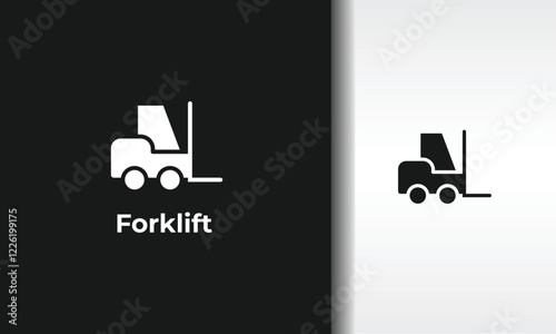 Forklift Vector, Icon Or Logo Sign Isolated Symbol Illustration