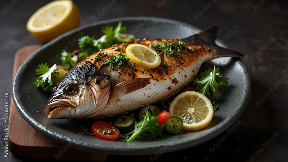 Grilled Fish with Fresh Herbs Grilled Fish with Fresh Herbs