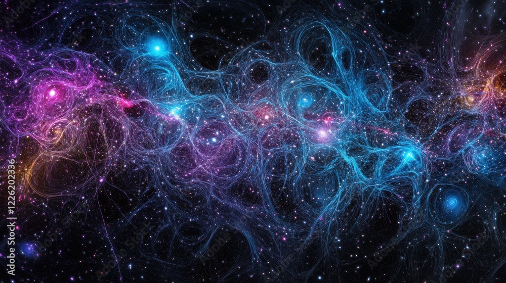 Exploring cosmic wonders abstract galaxy scene digital art starry space vibrant colors infinite perspective Exploring cosmic wonders abstract galaxy scene digital art starry space vibrant colors infinite perspective